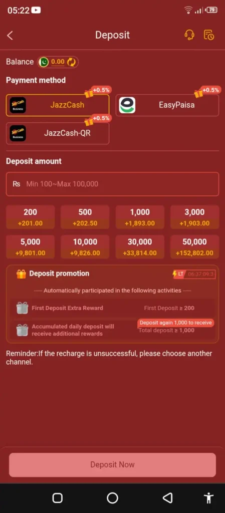 788Win Game APK payment screen