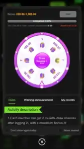 Jeeto999 Game APK lucky spin wheel screen